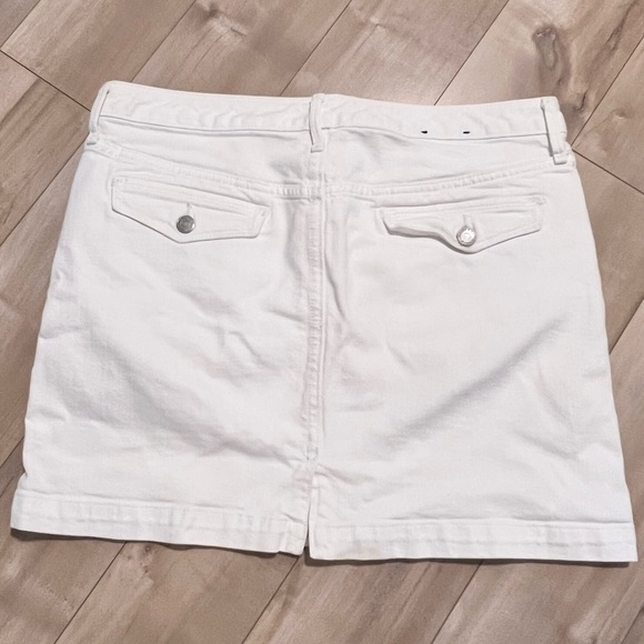 Banana Republic White Jean Skirt size 10 - Picture 4 of 8